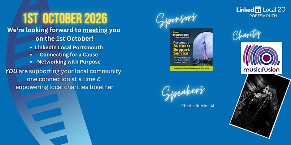LinkedIn Local Portsmouth #20 - 1st Oct 2026 at Portsmouth Marriott Hotel