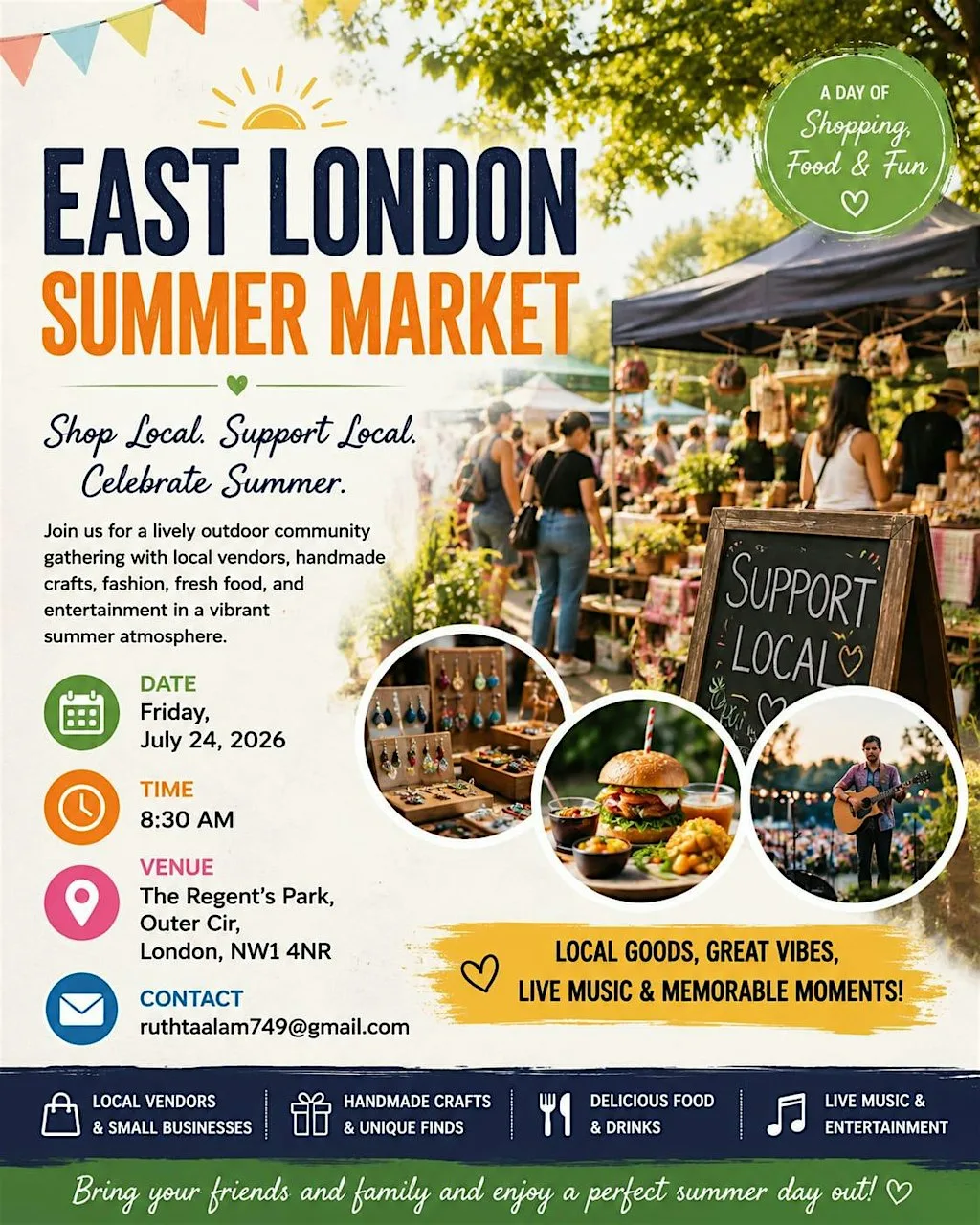 Sunny Days Community Market at London Stadium