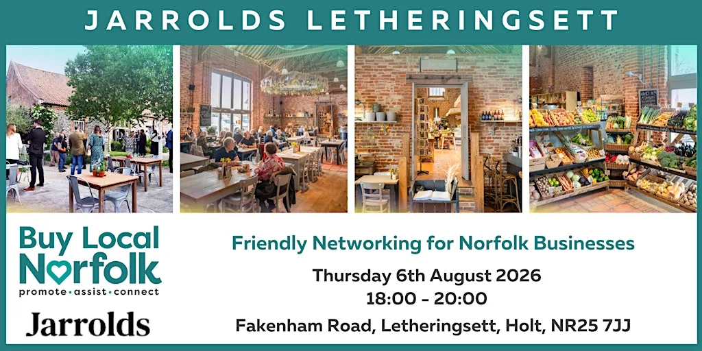 BLN August 2026 Networking - Jarrolds Letheringsett at Jarrolds Letheringsett