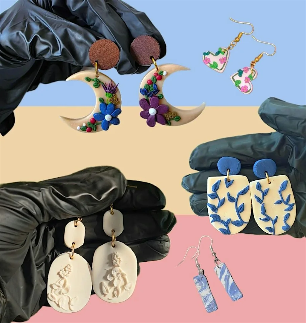 BRSHES, Clay Earring Making Inspired by Summer Colours Workshop! Glasgow at BRSHES