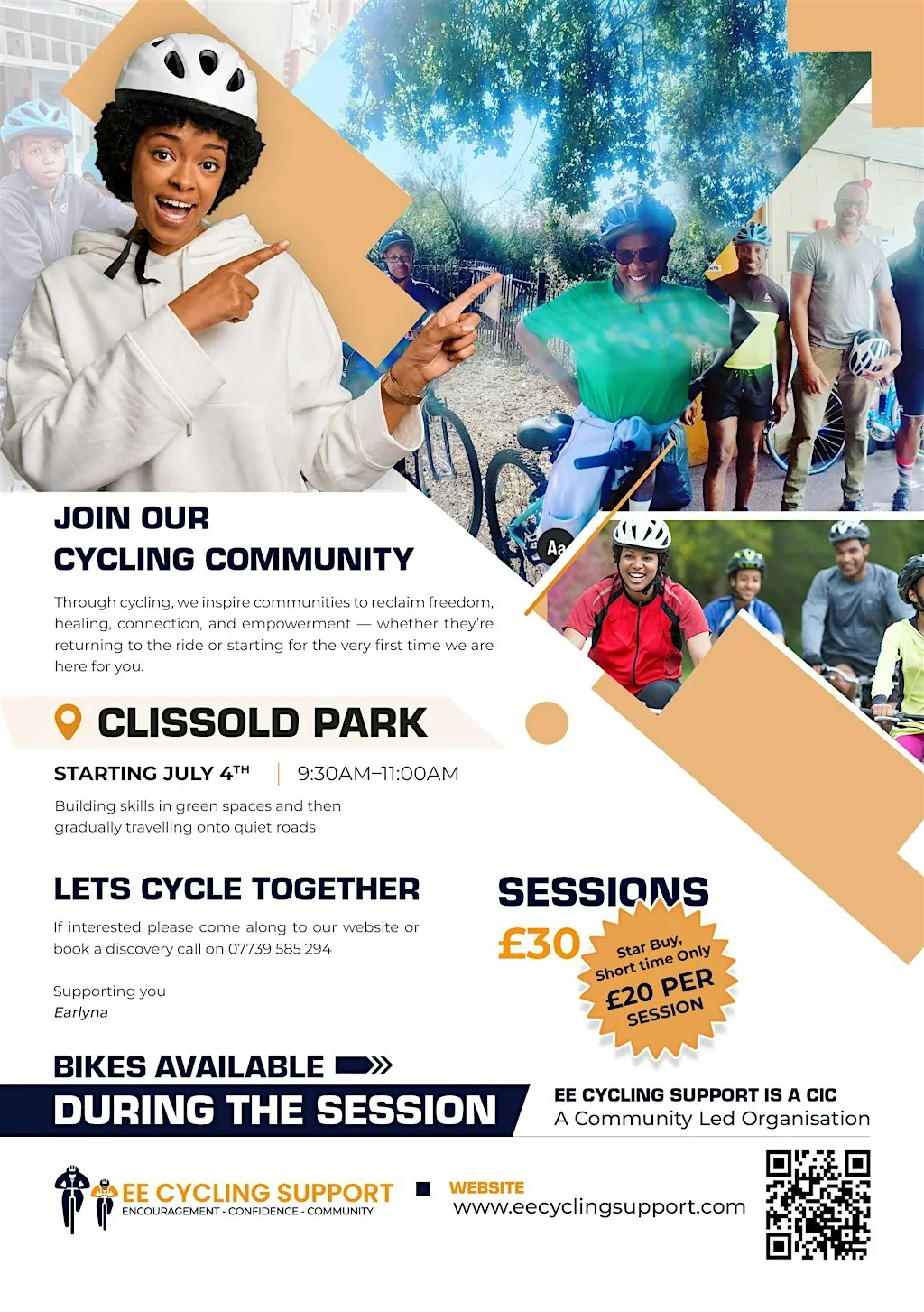 Wholesome Cycling Community with Giggles at Clissold Park