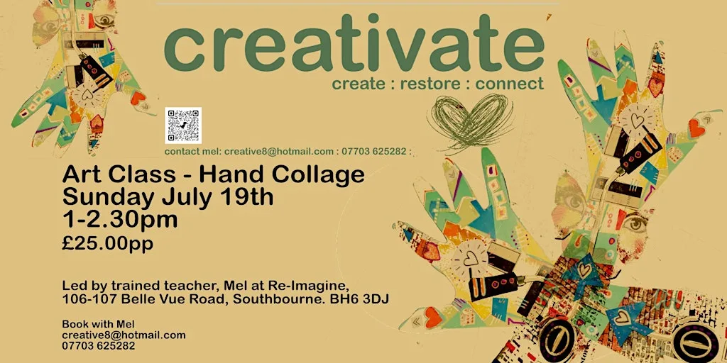 Art Class - Collage Hands at re-imagine