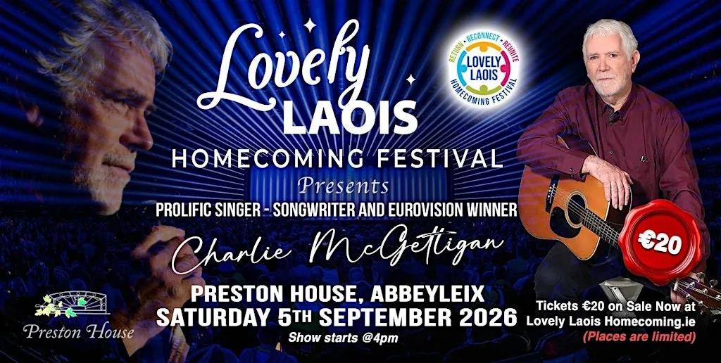 Laois Homecoming Festival Presents Singer - Songwriter Charlie McGettigan. at Preston House