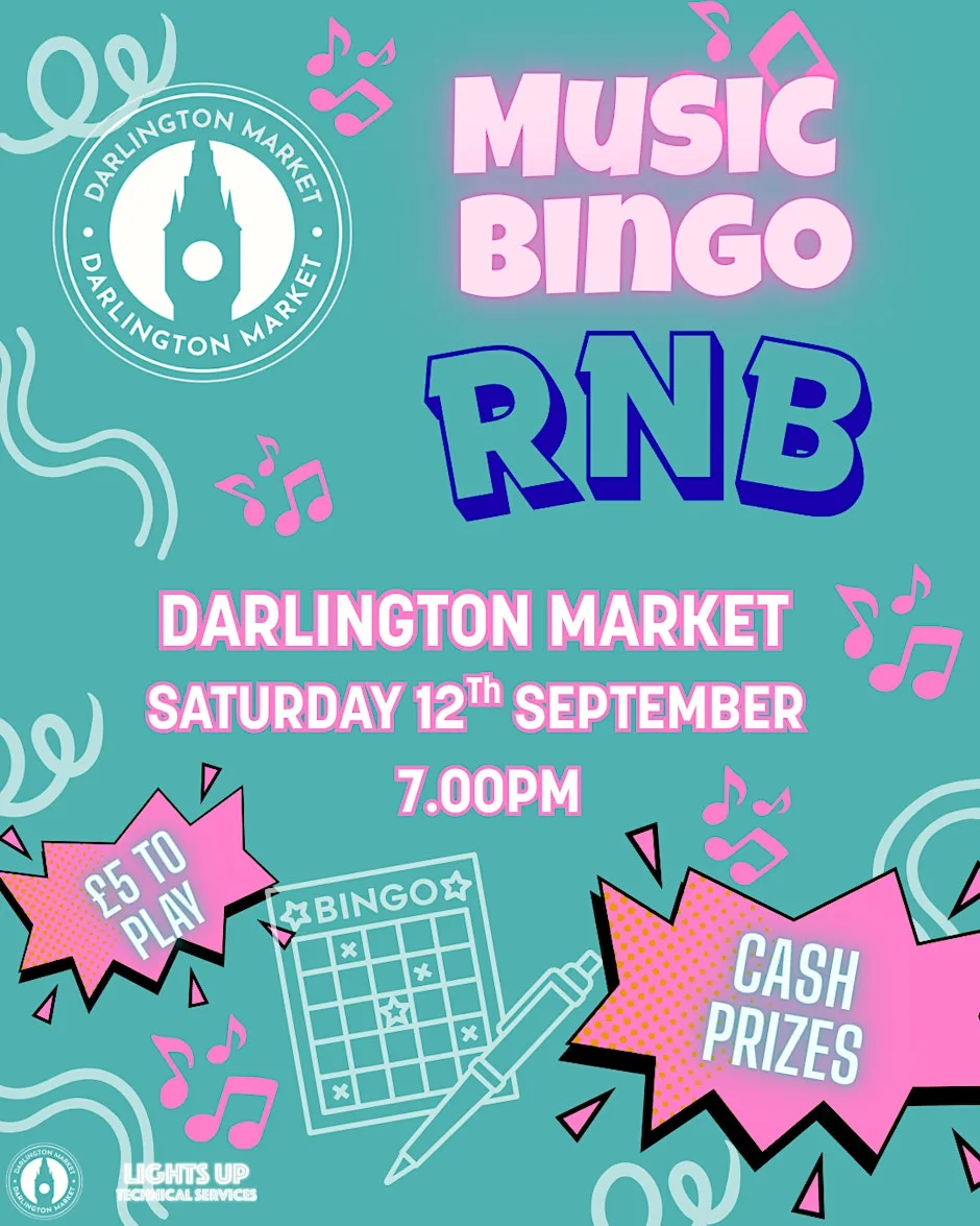 Music Bingo- RNB at Darlington Market