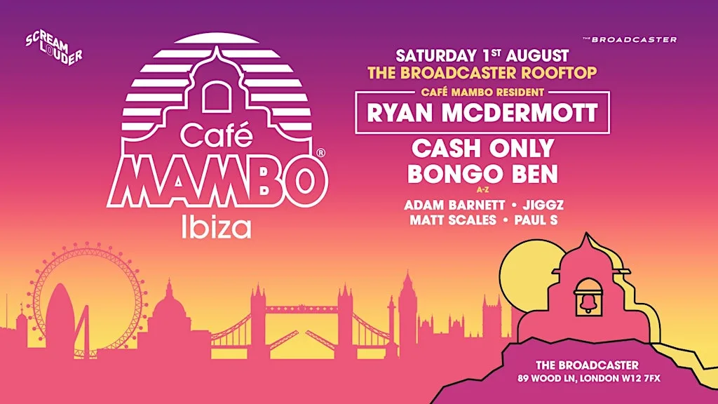 Cafe Mambo Ibiza London Rooftop Party at The Broadcaster White City