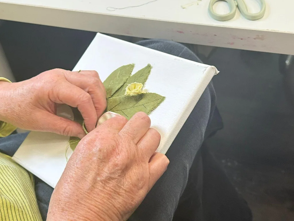 Slow Stitch & Textile Collage Workshop in Glasgow at O&E ART CRAFT STUDIO