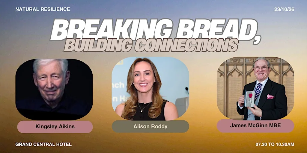 Breaking Bread, Building Connections by Natural Resilience at Grand Central Hotel Belfast