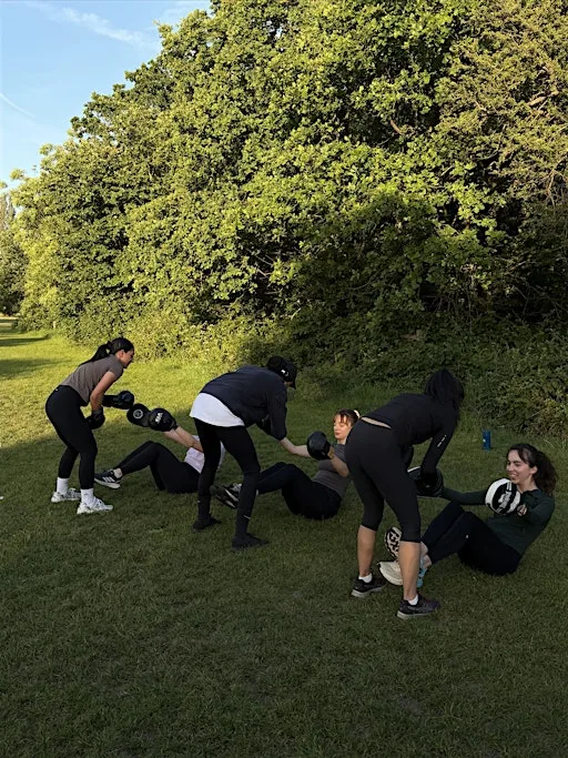 Beginner boxing fitness class (women only) at Tooting Commons