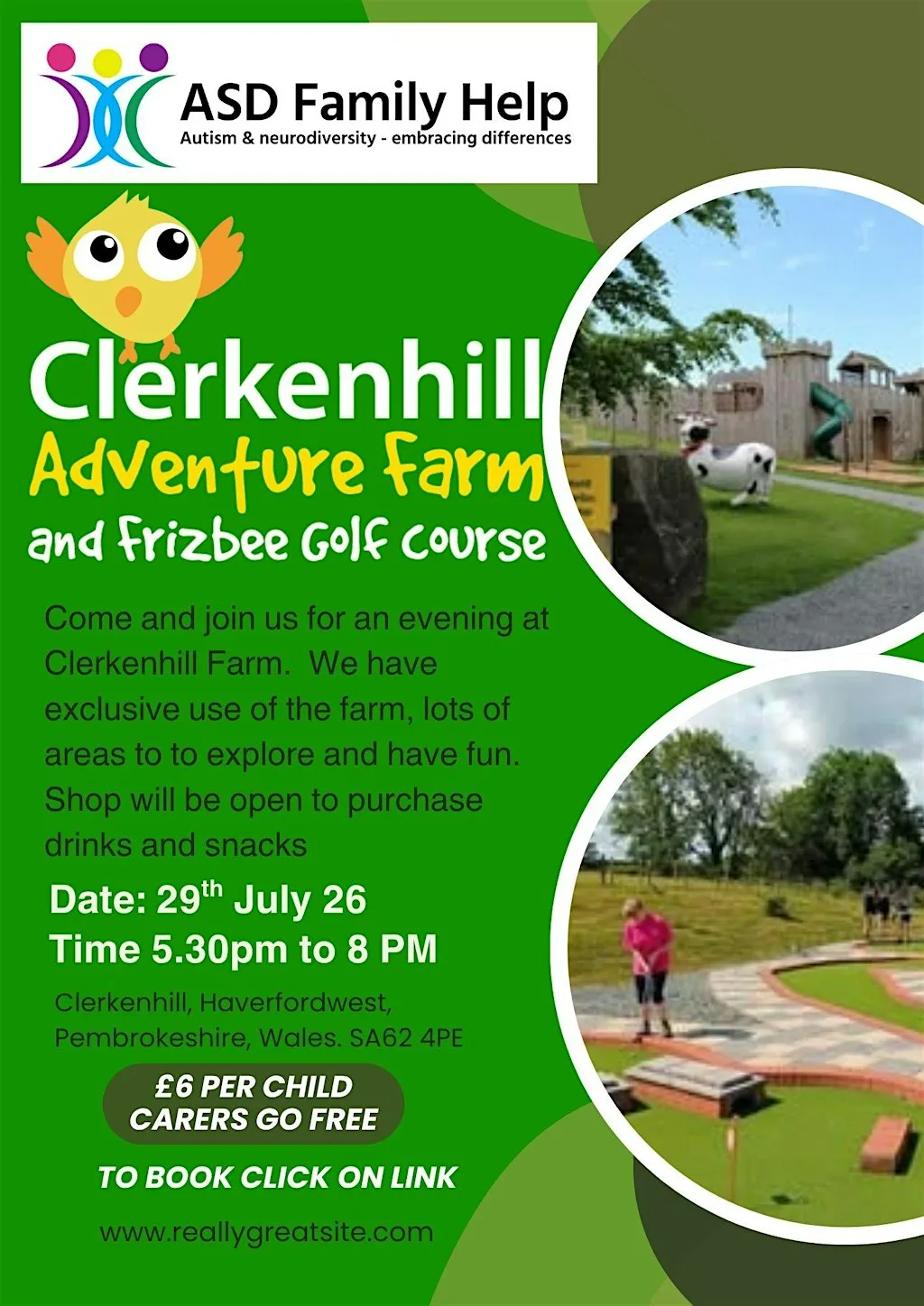 Clerkenhen Hill Farm - Family Event at Clerkenhill Adventure Farm & Frizbee Golf Course