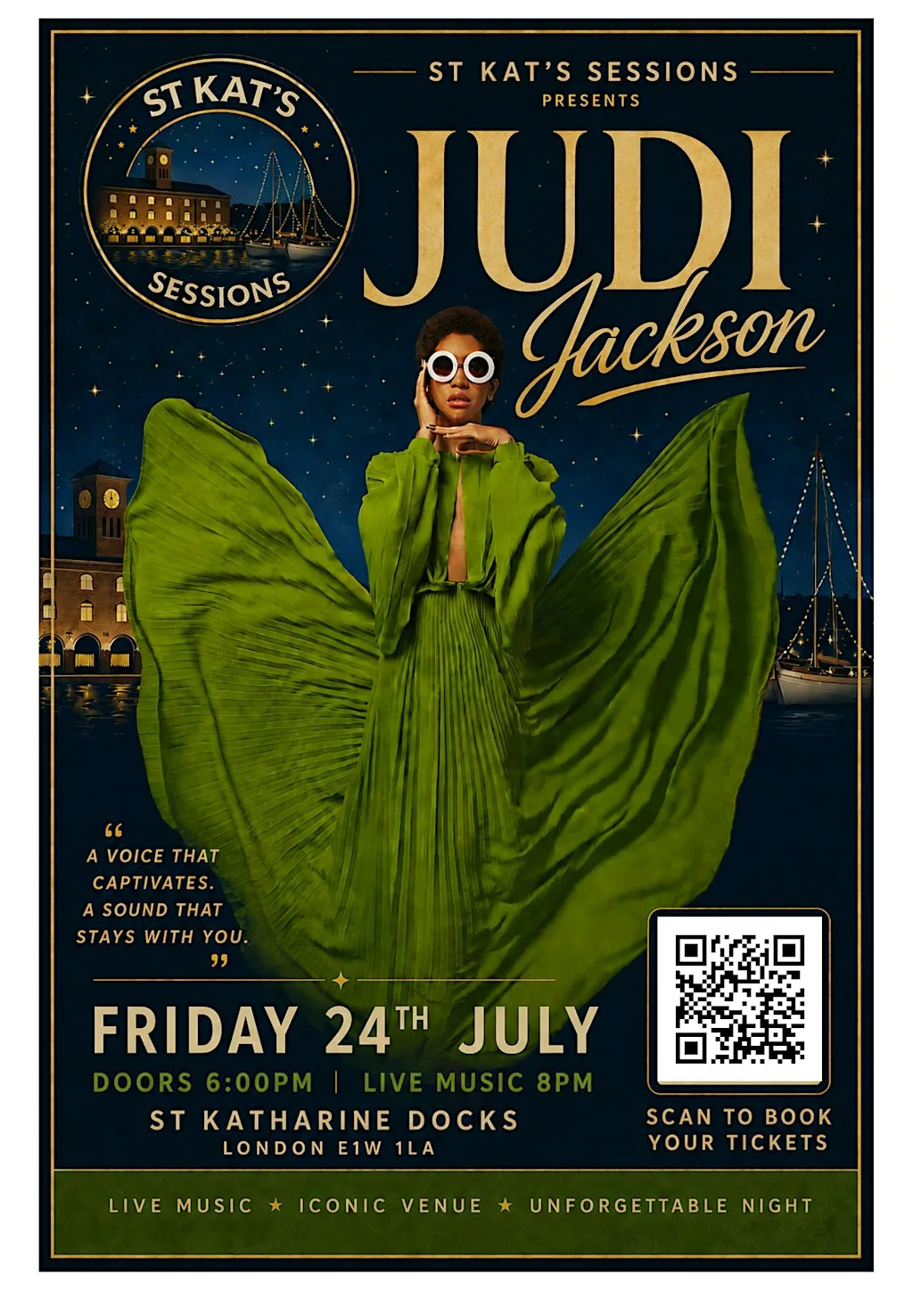 Judi Jackson: Floating Jazz Club, London at St Kat's Jazz Club