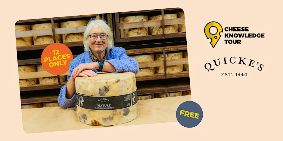 Free Cheese Training at Quicke's at Quicke's Cheese Shop