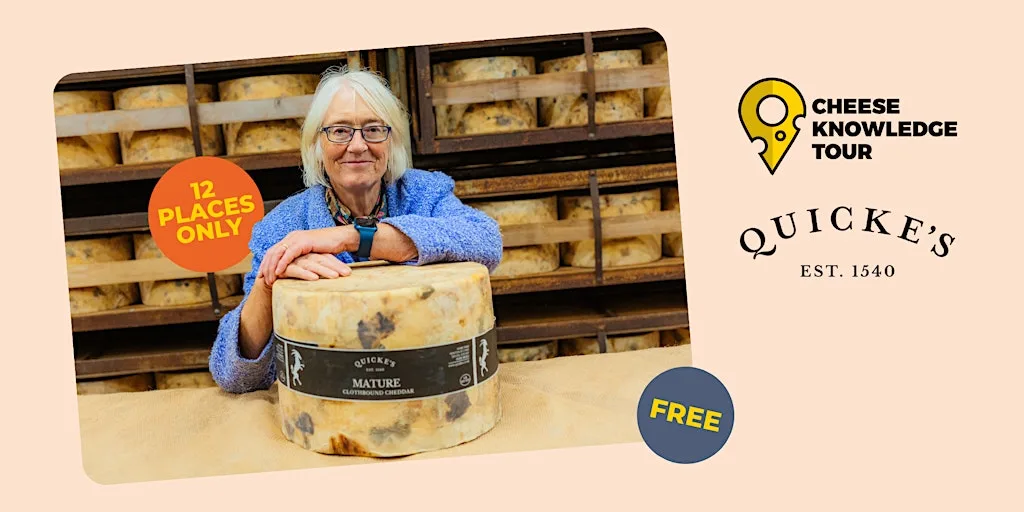 Free Cheese Training at Quicke's at Quicke's Cheese Shop
