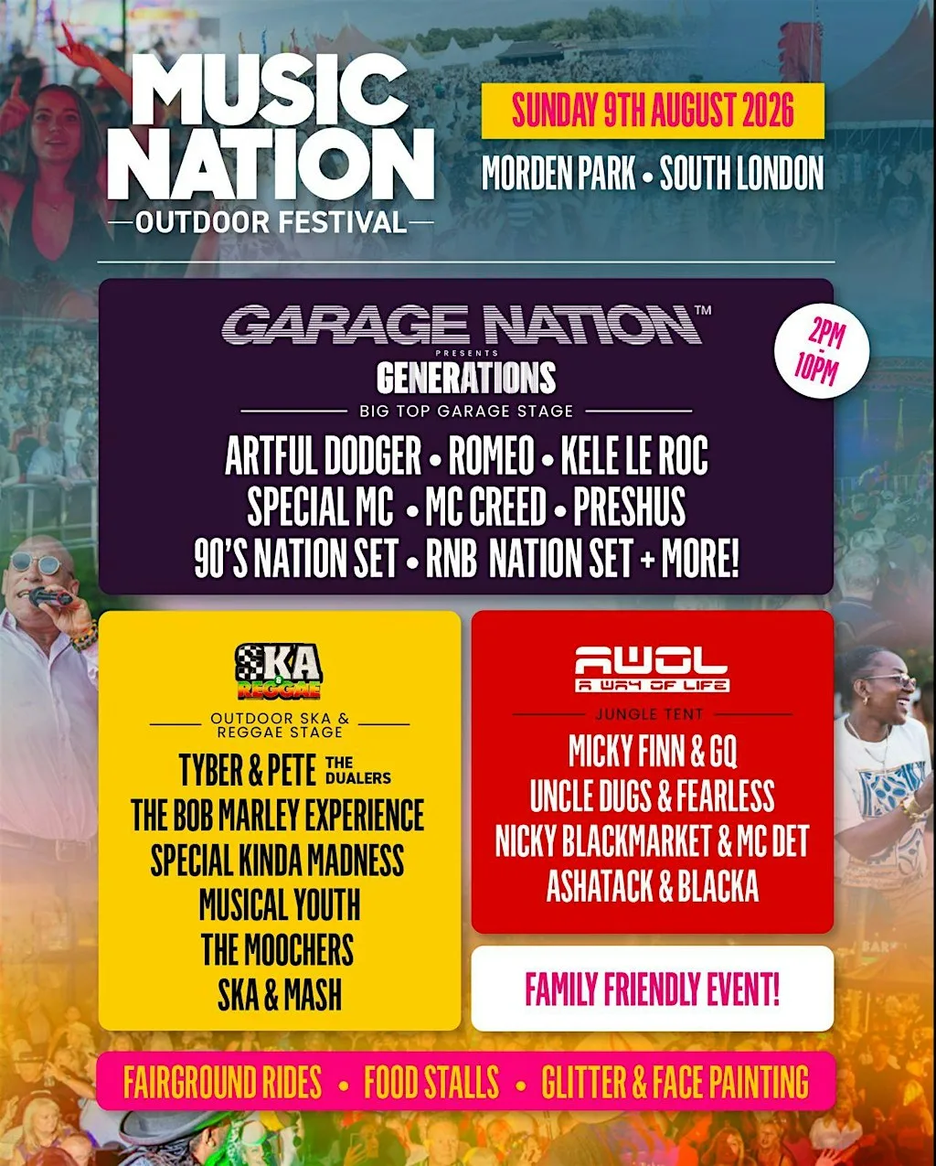 MUSIC NATION OUTDOOR FESTIVAL 2026 at Morden Park