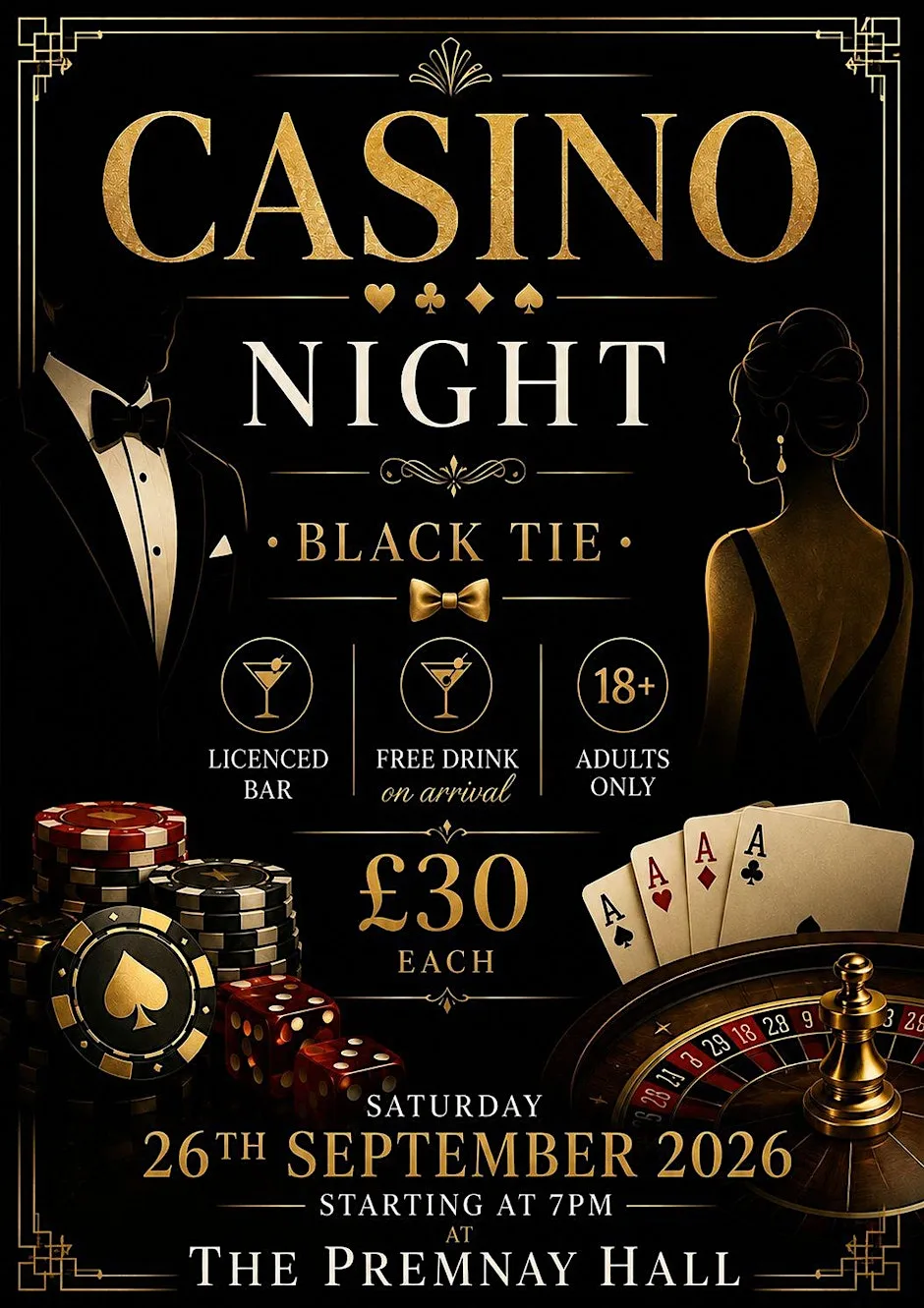 Premnay Hall Charity Casino Night at Premnay Hall