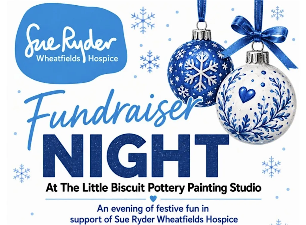 Sue Ryder Fundraising night at The Little Biscuit Pottery Painting Studio