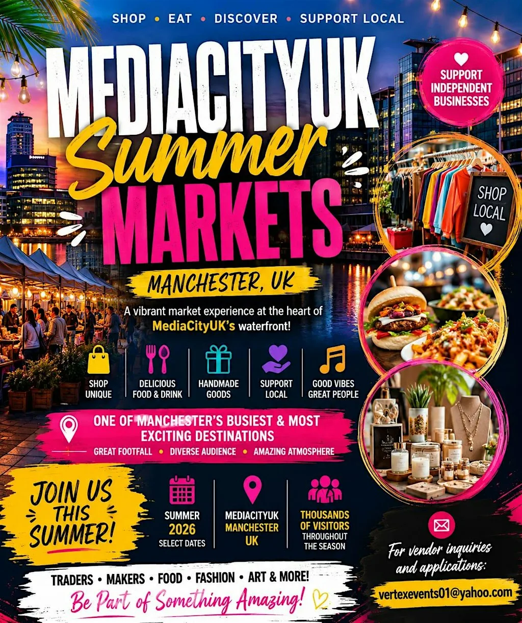MediaCityUK Summer Markets 2026 at Quayside Salford