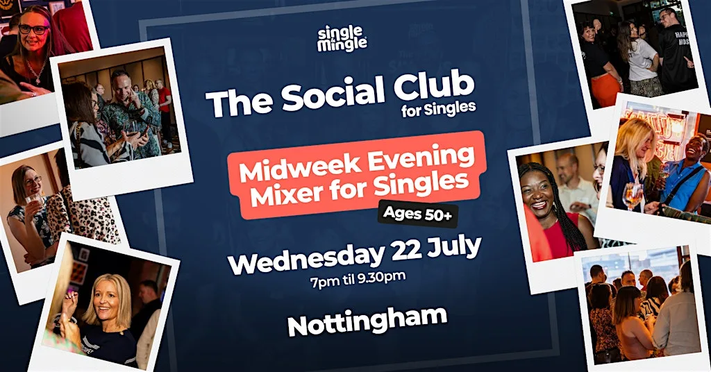 Midweek Evening Mixer for Singles @ The Riverbank Pub NOTTINGHAM (Ages 50+) at The Riverbank Pub & Gallery