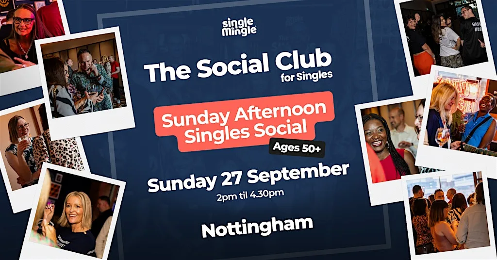 Sunday Afternoon Singles Social @ The Riverbank Pub NOTTINGHAM (Ages 50+) at The Riverbank Pub & Gallery