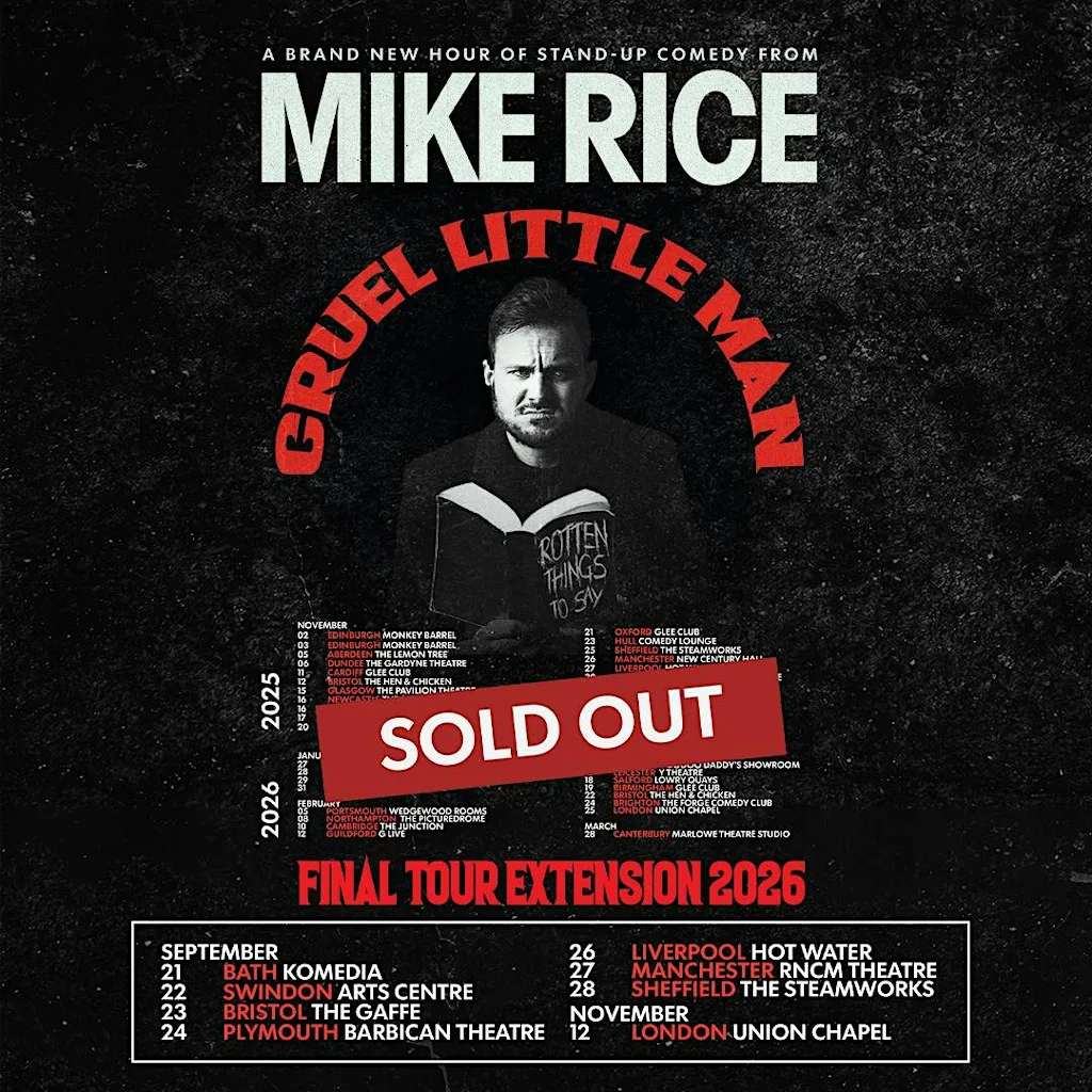 Mike Rice - Cruel Little Man at Barbican Theatre