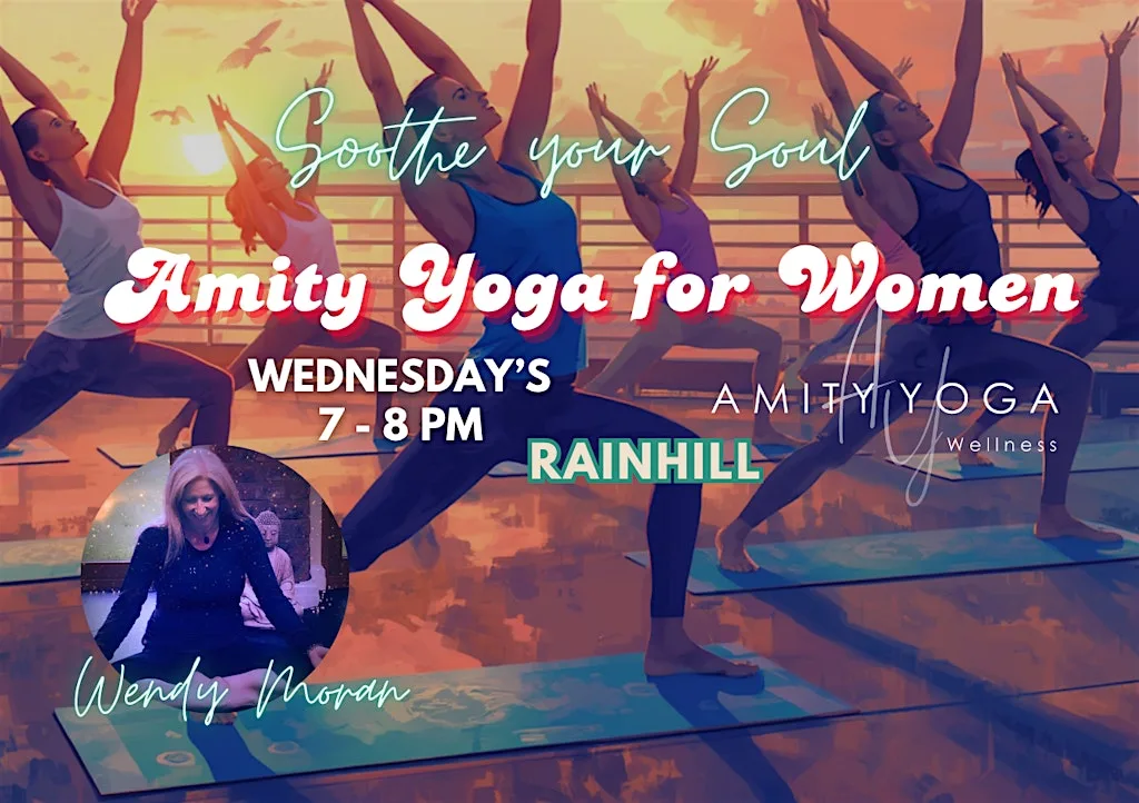 Amity Yoga Class for Women Wednesday evenings in Rainhill at Rainhill High School