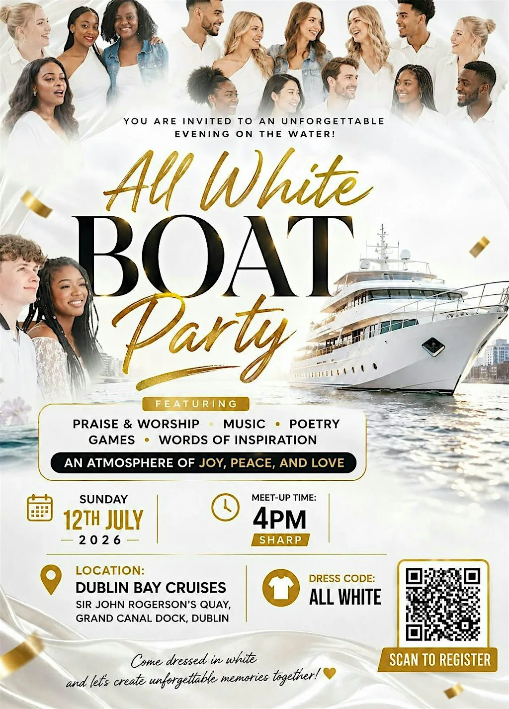 All White Boat Party