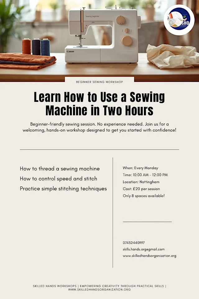Learn how to use a sewing machine like a pro at 63-67 St Peter's St