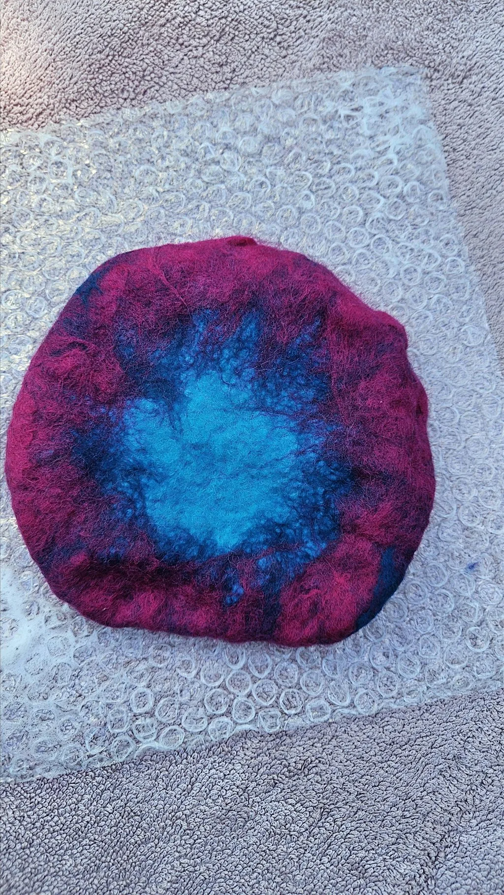 3D wet felted bowl at Heeley City Farm