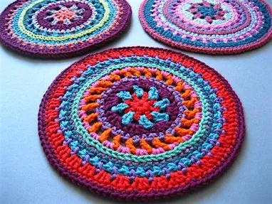 Crochet Summer Mandala’s -Patterns and working in the round at Yarn Etc