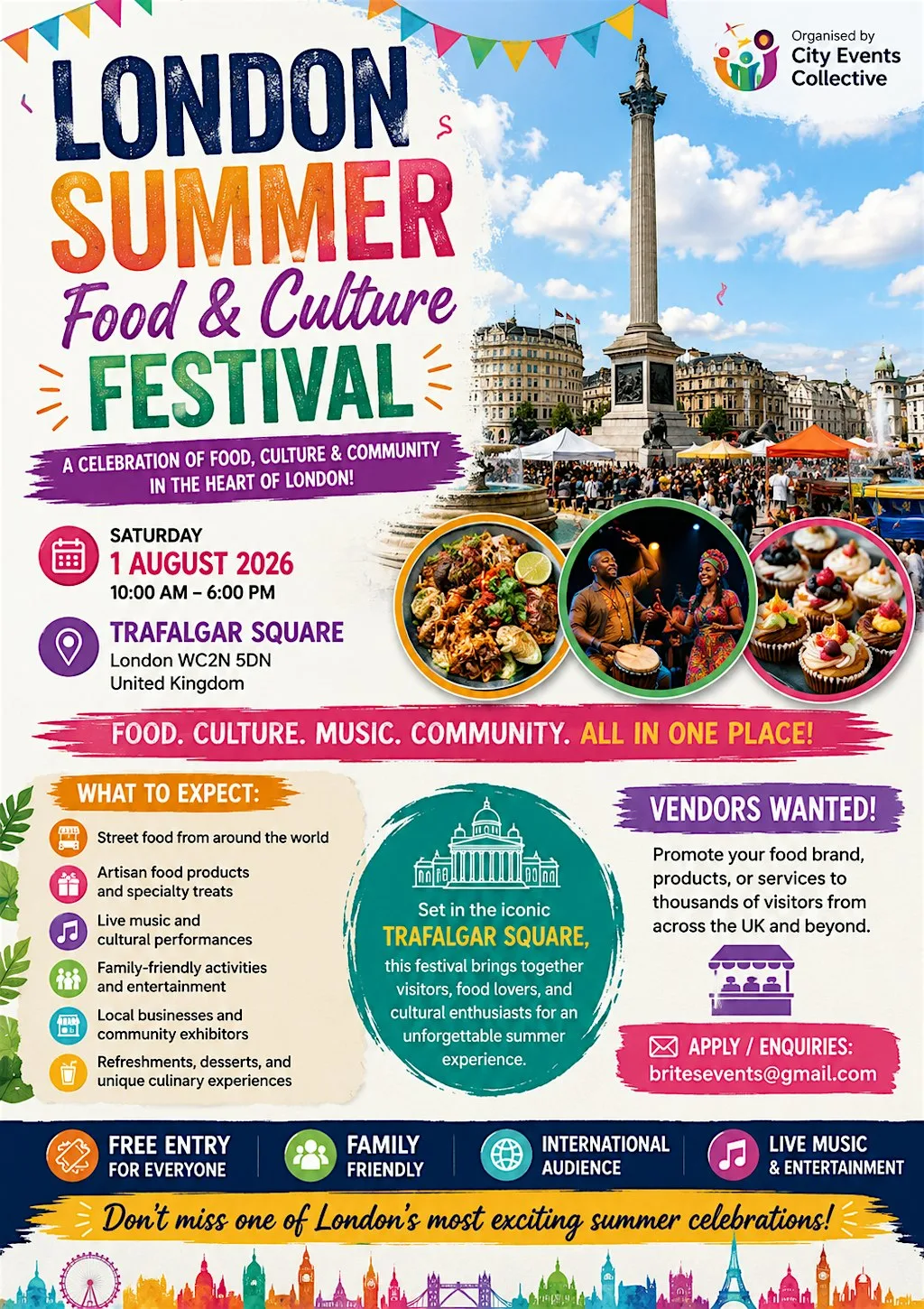 London Summer Food & Culture Festival at Trafalgar Square