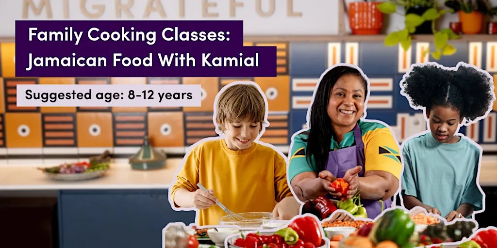 Family Cooking Class: Jamaican Cuisine with Kamial | BRISTOL | Veg Friendly at Migrateful Cookery School, Bristol