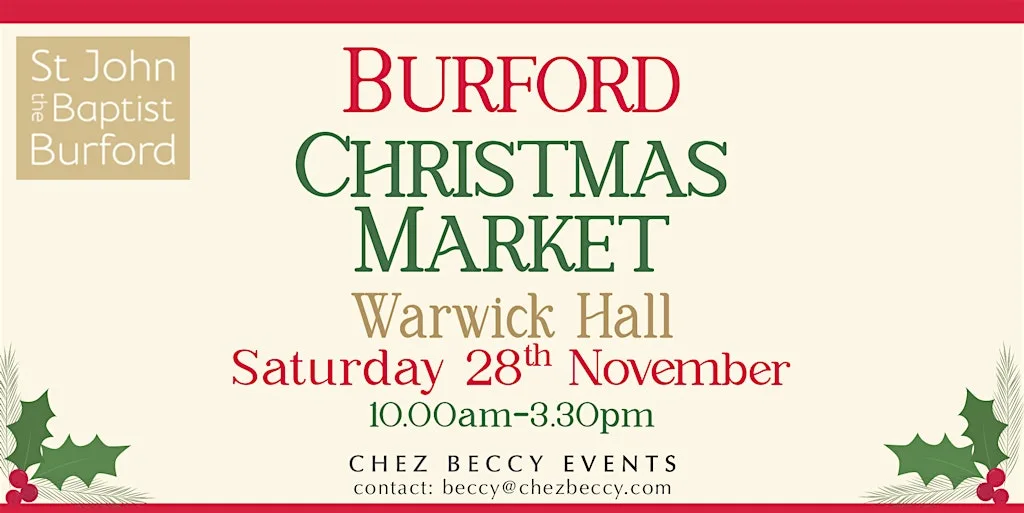 Burford Christmas Market 2026| Food, Gifts & Artisan Makers at Warwick Hall