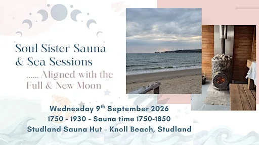 Soul Sister Sauna & Sea Session - Wednesday 9th September 2026 at Studland Sauna Hut
