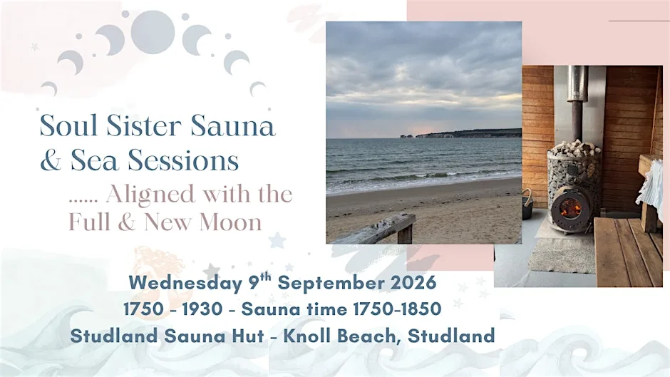 Soul Sister Sauna & Sea Session - Wednesday 9th September 2026 at Studland Sauna Hut