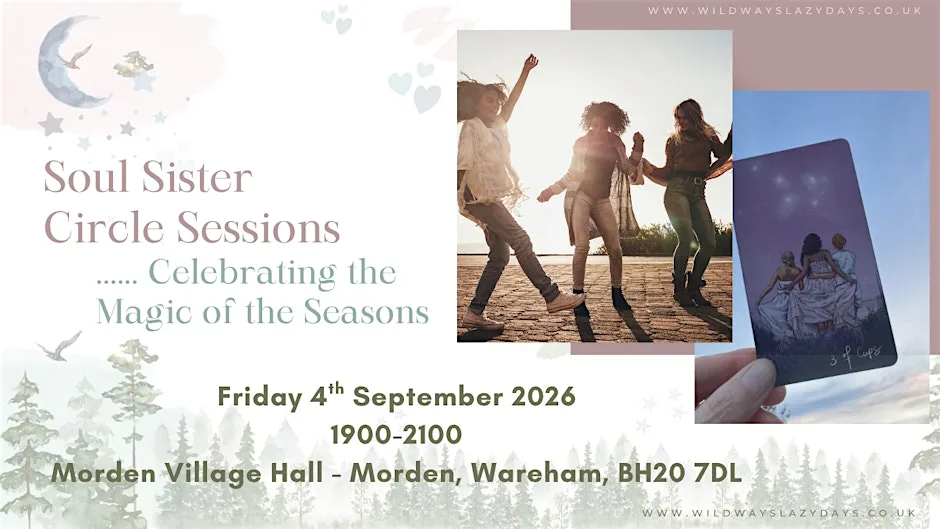 Soul Sister Circle Session - Summer - Friday 4th September 2026 at MORDEN VILLAGE HALL