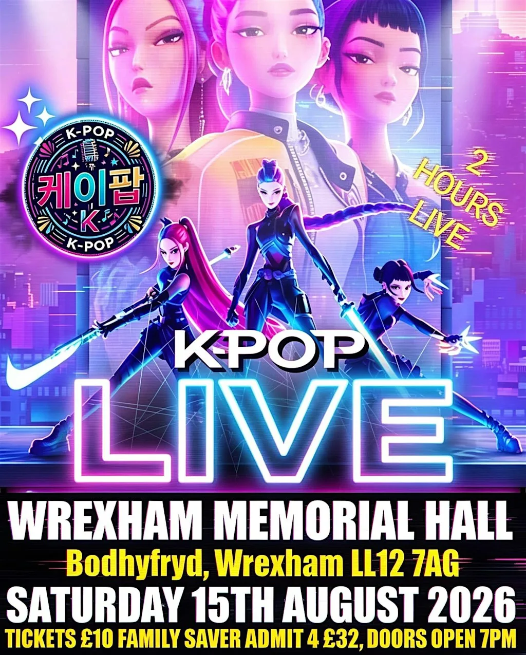 K-POP LIVE WREXHAM at Wrexham Memorial Hall