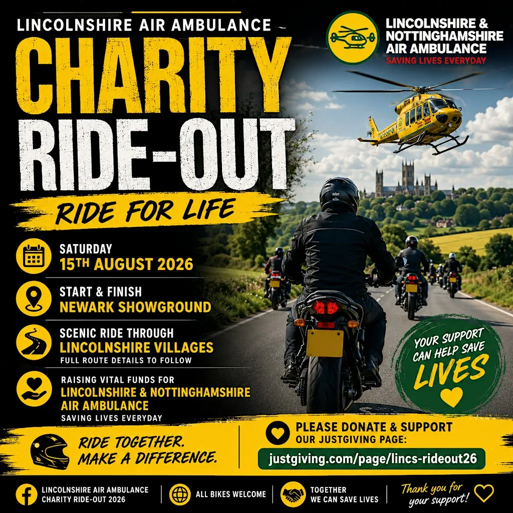 Lincs and Notts Air Ambulance Ride-Out 26 at Newark Showground