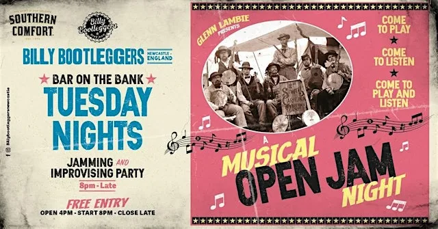 Jamming and Improvising Party- Every Tuesday Night @ Billy's at Billy Bootleggers