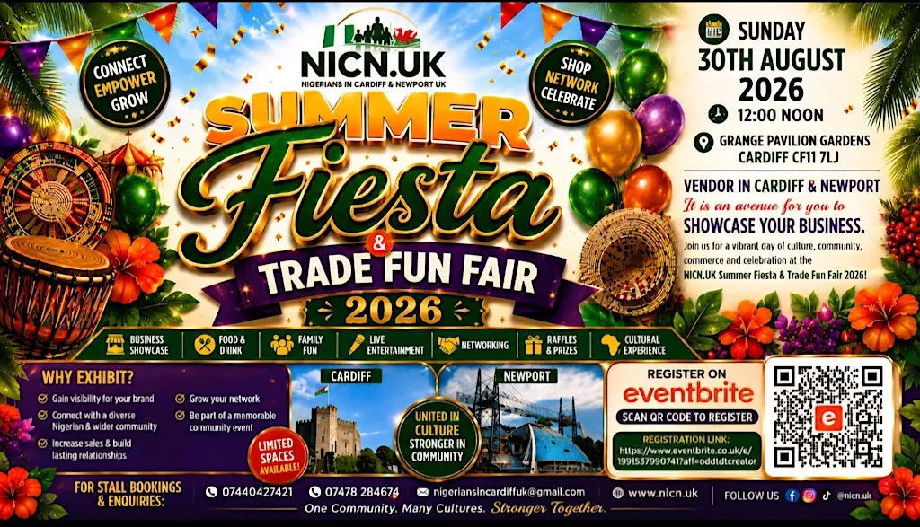 NICN.UK SUMMER FIESTA & TRADE FUN FAIR 2026 at Grange Pavilion