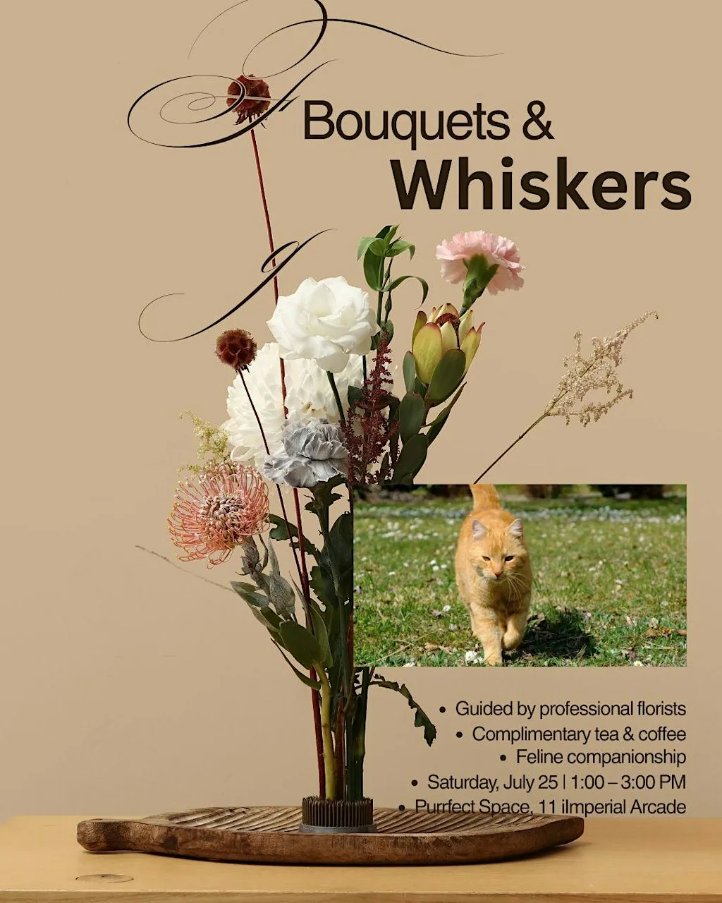 Bouquets & Whiskers at Purrfect Space