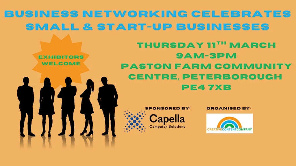 Business Networking Celebrates Small and Start-Up Businesses Expo at Paston Farm Community Centre
