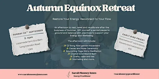 Autumn Equinox Rest and Reset Retreat