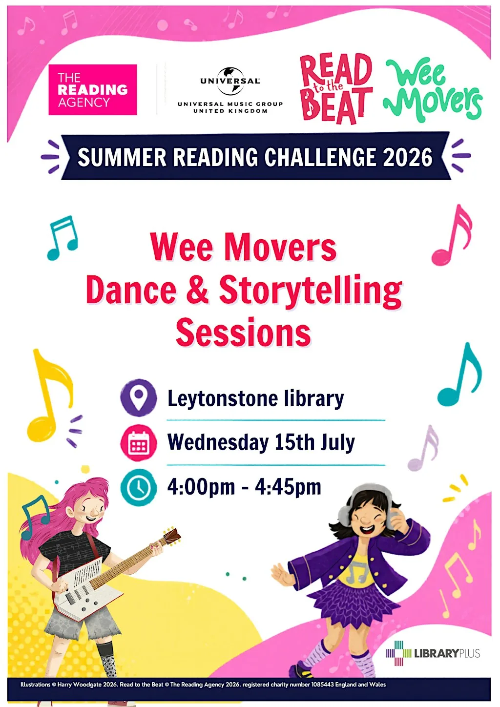 Wee Movers Dance and Storytelling Sessions at North Chingford Library at North Chingford Library