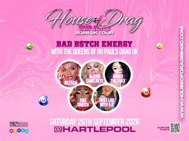 House Of Drag Bingo | Hartlepool at Mecca Bingo Hartlepool