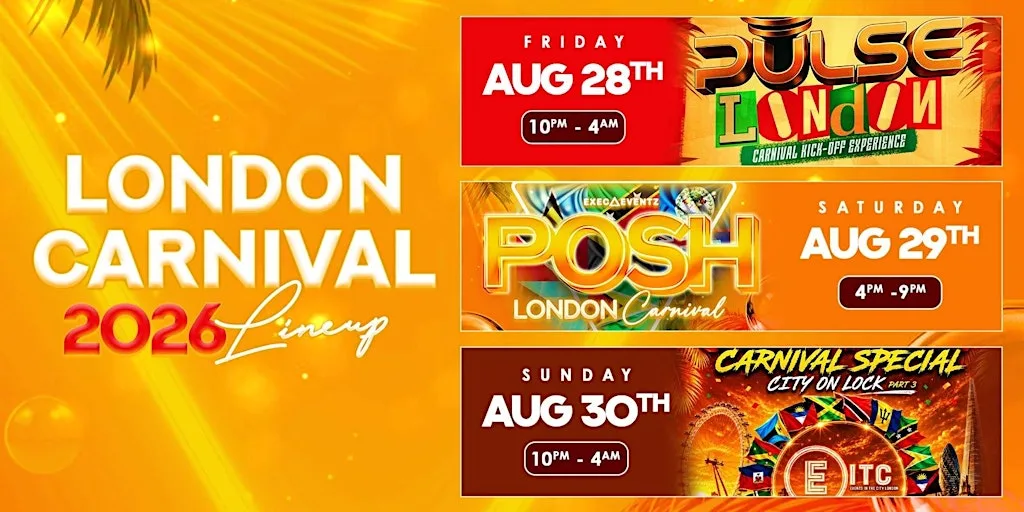 PULSE x POSH x EITC London Present: The Official London Carnival Lineup at Brixton Jamm