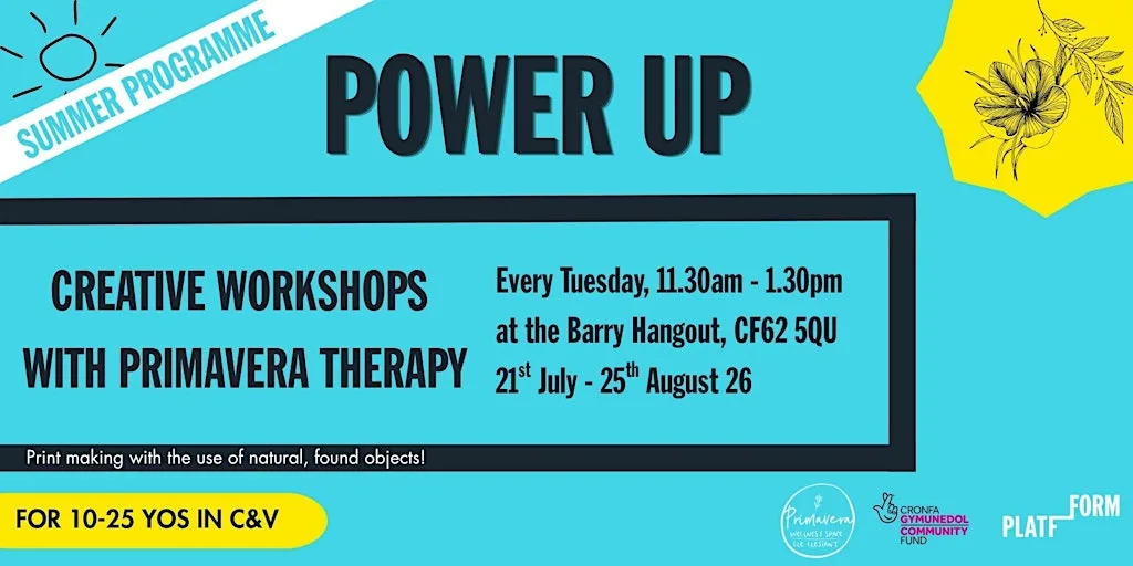 Power Up Summer Programme: Creative Sessions with Primavera (for 10-25YOs) at The Hangout, Platfform