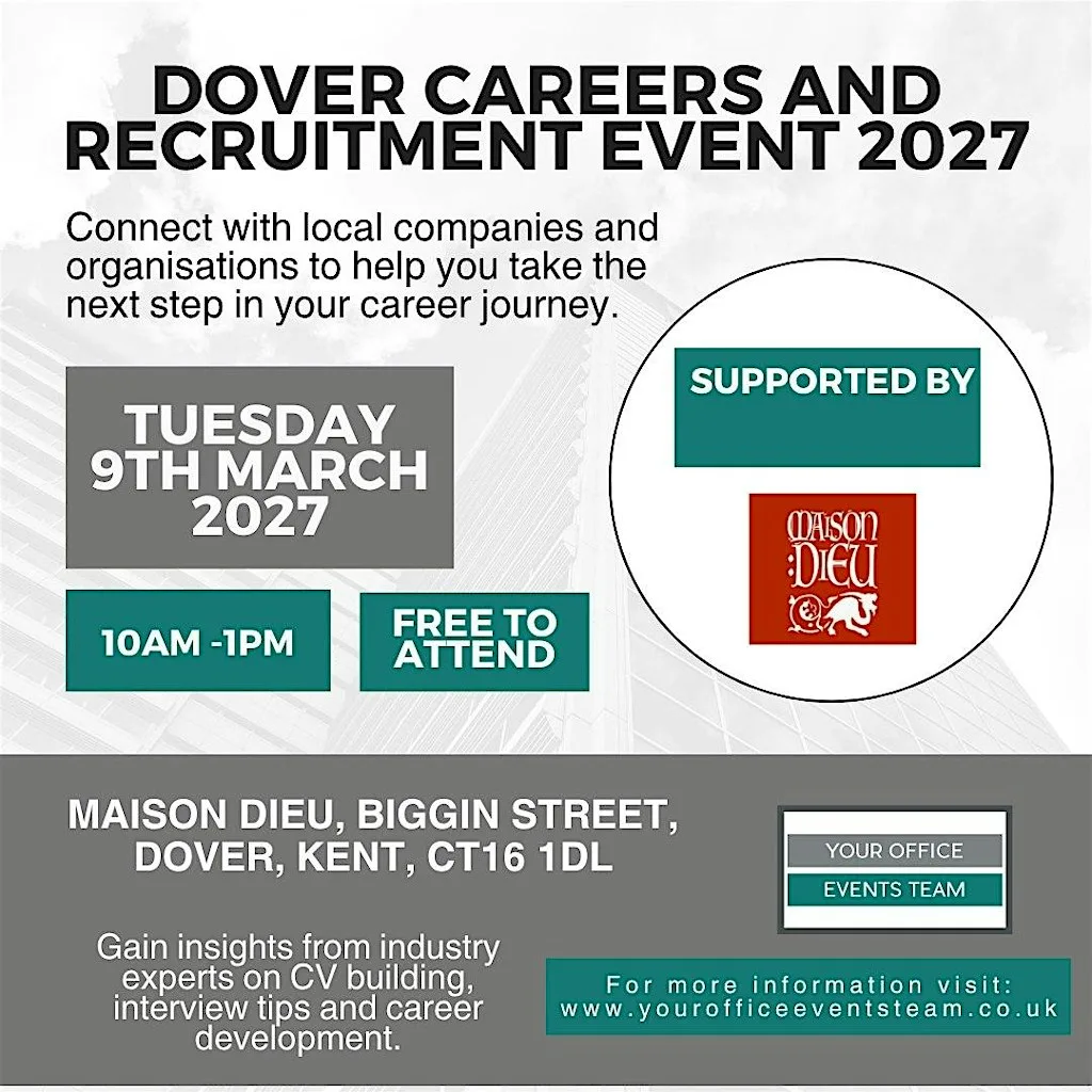 Dover Careers & Recruitment Event 2027 at Maison Dieu
