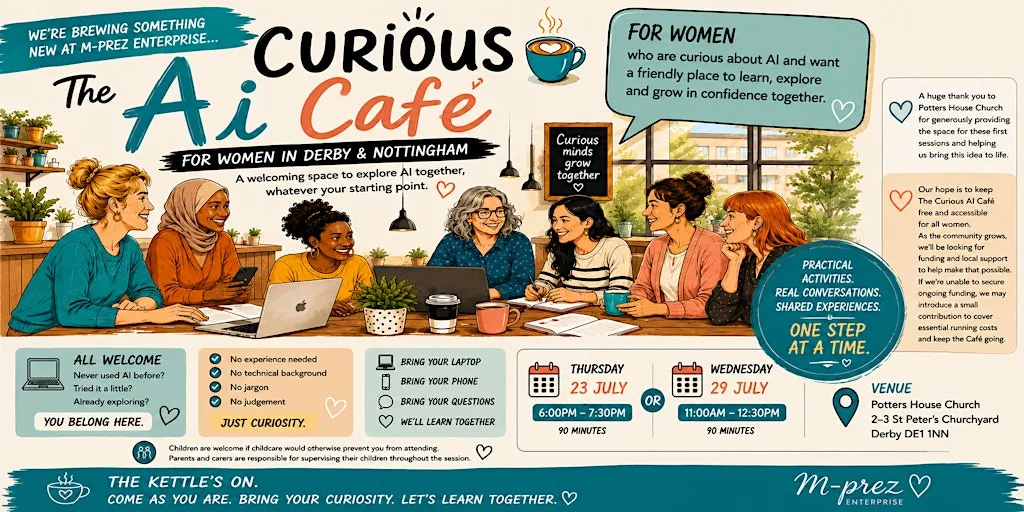 The Curious AI Café (Thursday PM) at Potters House Christian Fellowship Church Derby