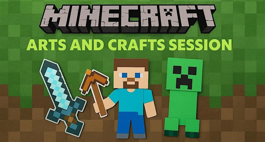 Minecraft Arts and Craft Session at St Ninians Library