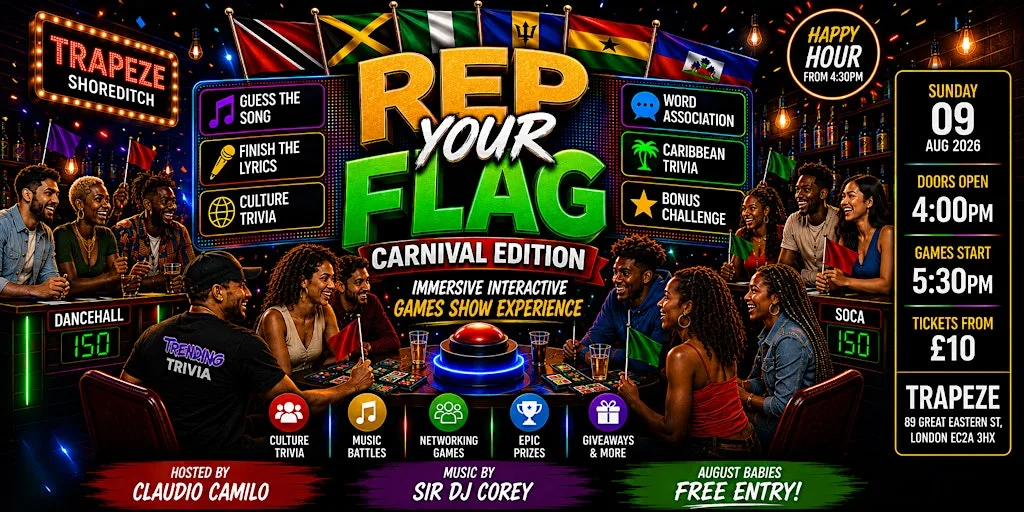 REP YOUR FLAG: Trending Trivia's Interactive Music Game Show Experience