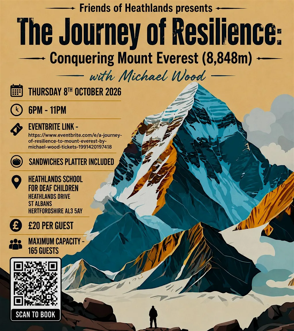 A Journey Of Resilience To Mount Everest By Michael Wood at Heathlands School For Deaf Children